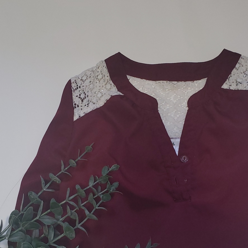 Kids Maroon Blouse
